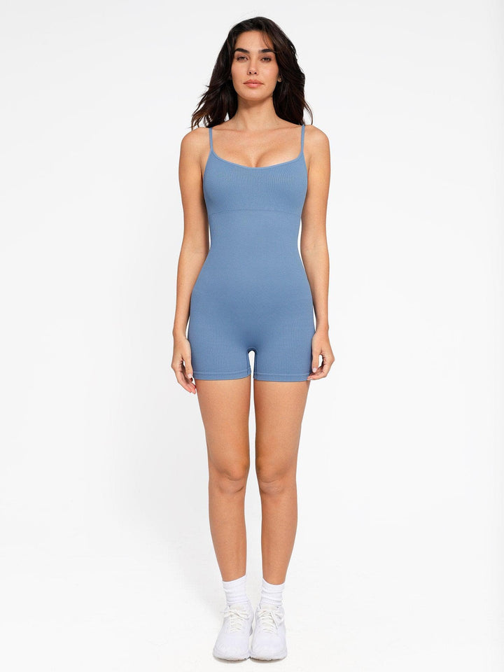 Zoë Ella™ | Shapewear Seamless Rib Strappy Romper