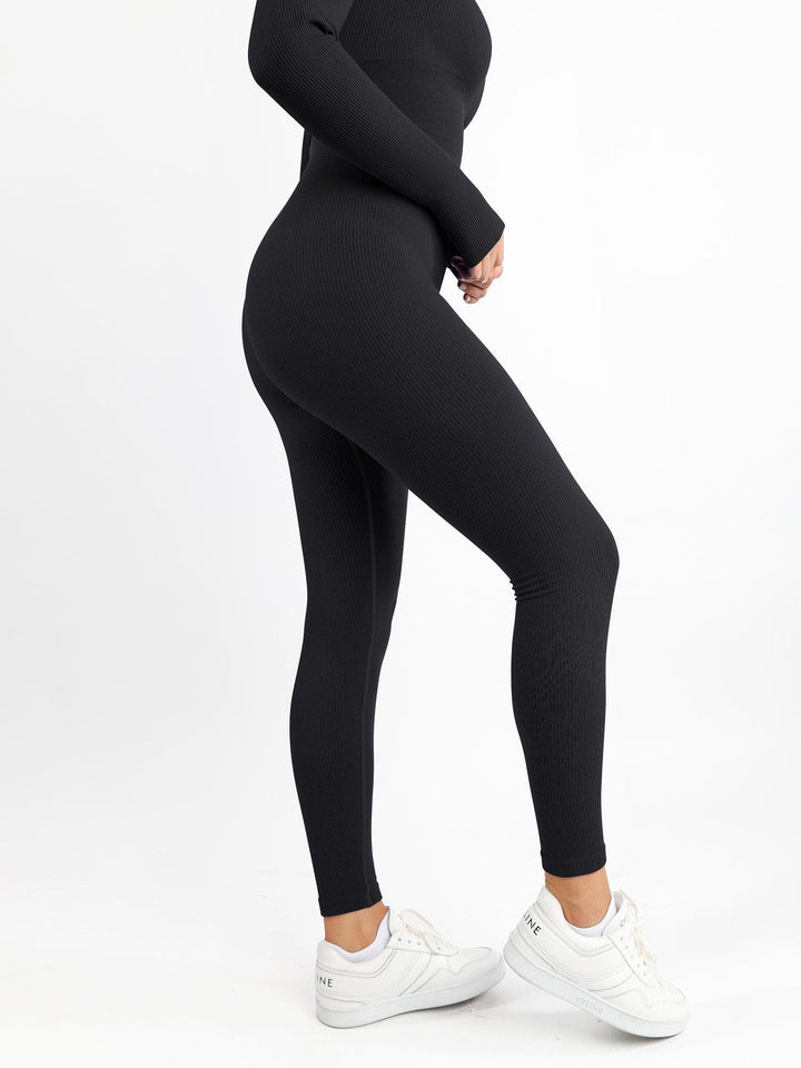 Zoë Ella™ | Shapewear Seamless Thumb Hole Long Sleeve Jumpsuit