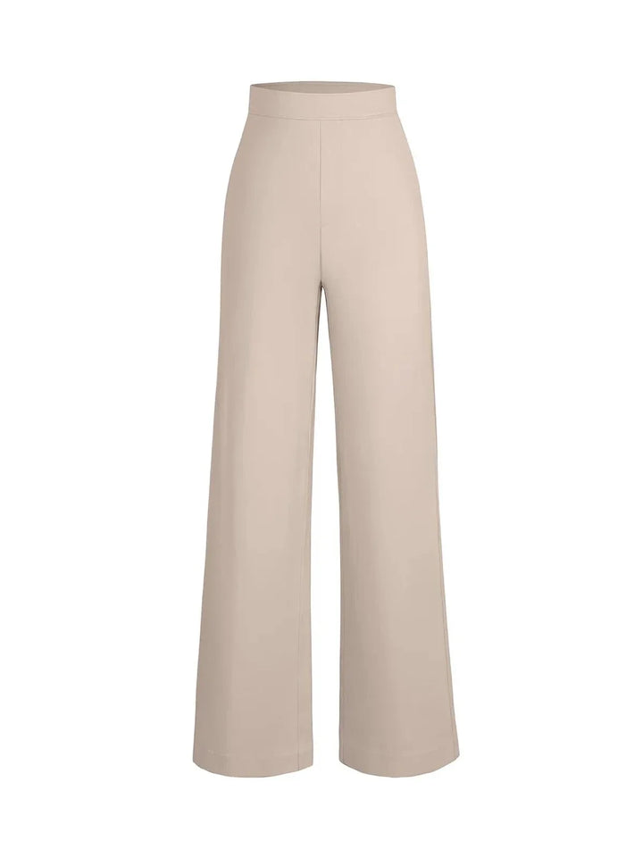 Zoë Ella™ | Shapewear Executive High Waisted Wide-Leg Ponte Pants