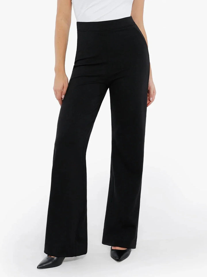Zoë Ella™ | Shapewear Executive High Waisted Wide-Leg Ponte Pants