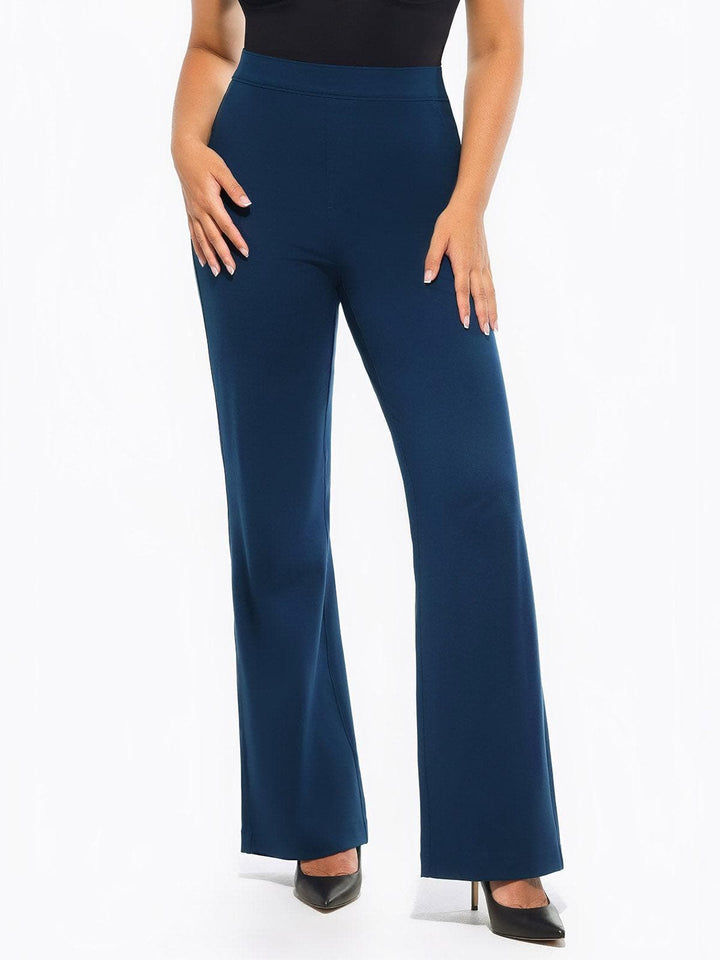 Zoë Ella™ | Shapewear Executive High Waisted Wide-Leg Ponte Pants