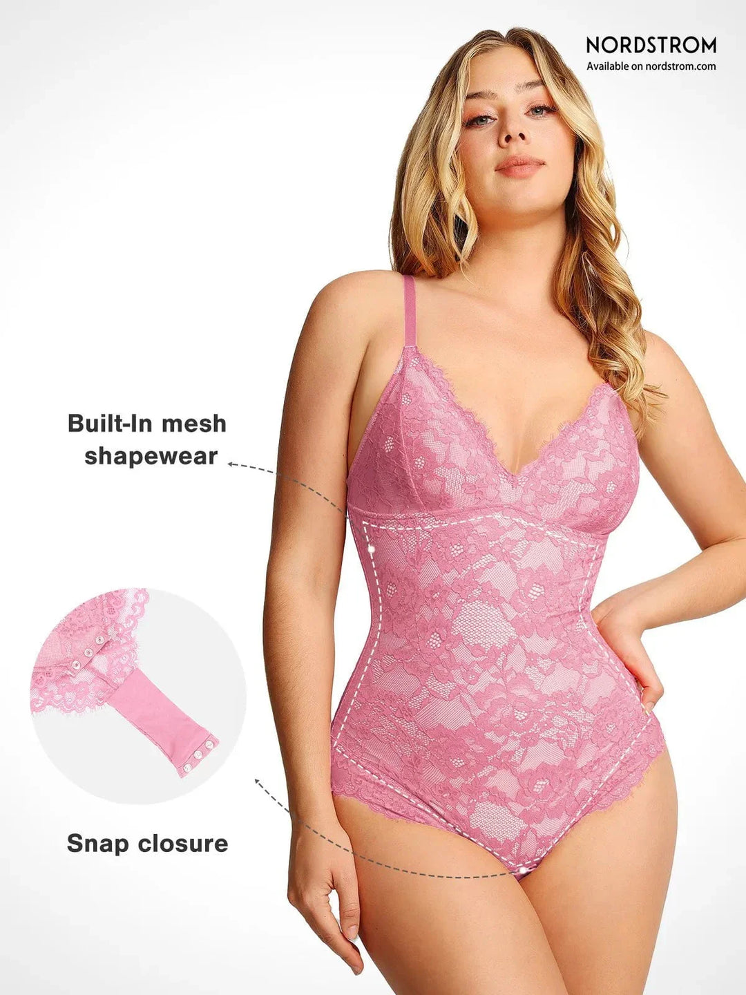Zoë Ella™ | Shapewear Firm Control Smoothing Full Lace Thong Bodysuit