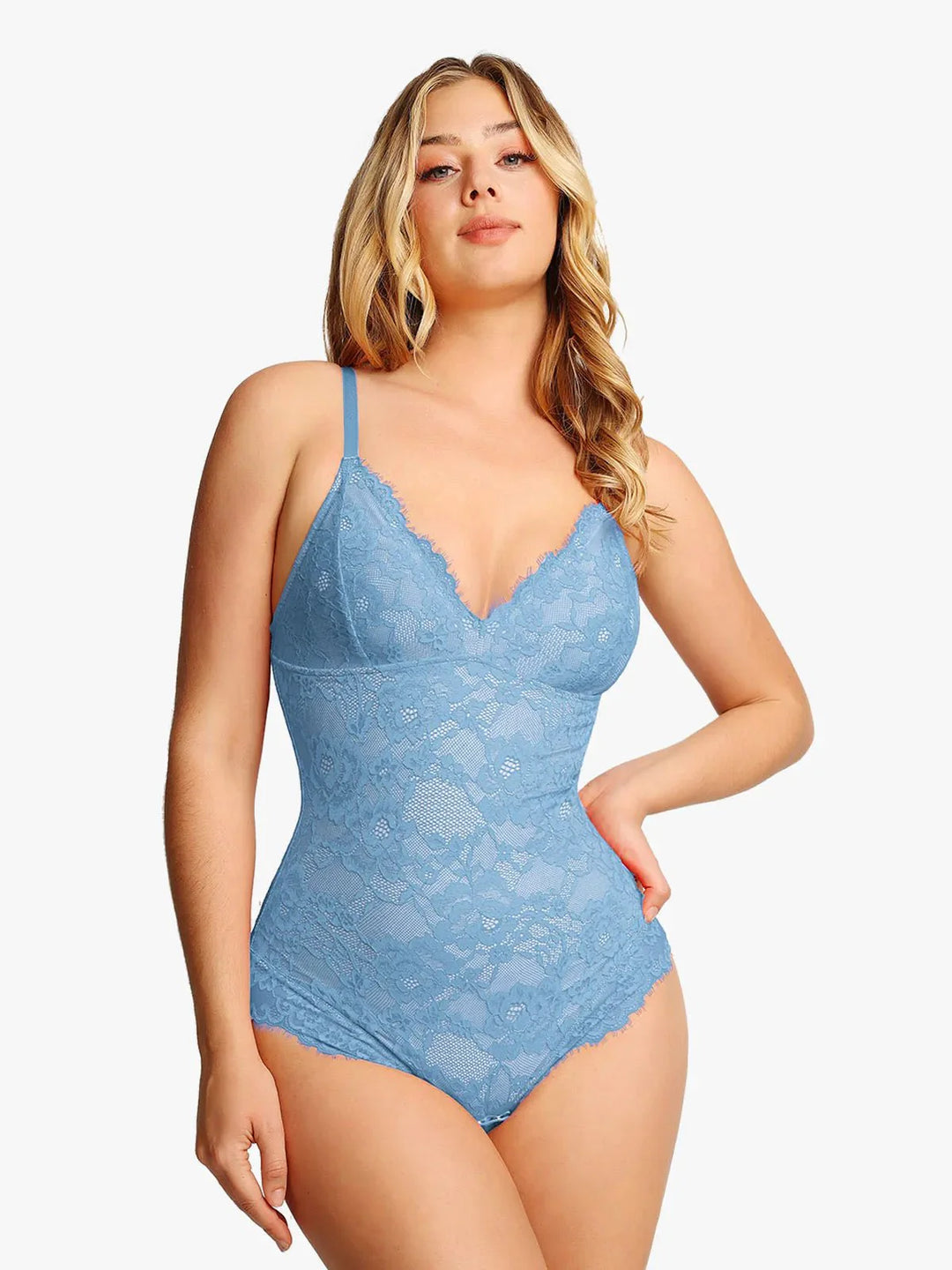 Zoë Ella™ | Shapewear Firm Control Smoothing Full Lace Thong Bodysuit