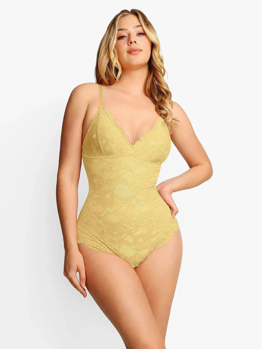 Zoë Ella™ | Shapewear Firm Control Smoothing Full Lace Thong Bodysuit
