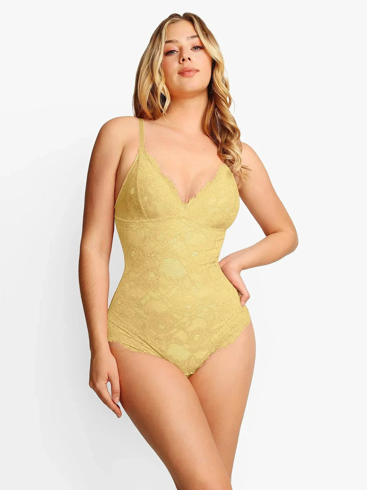 Zoë Ella™ | Shapewear Firm Control Smoothing Full Lace Thong Bodysuit
