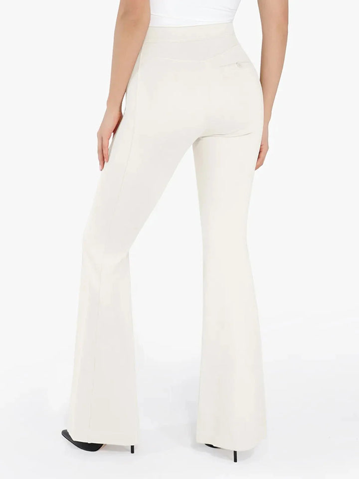 Zoë Ella™ | Shapewear Freedom Tummy Control Flare-Leg Ponte Pants
