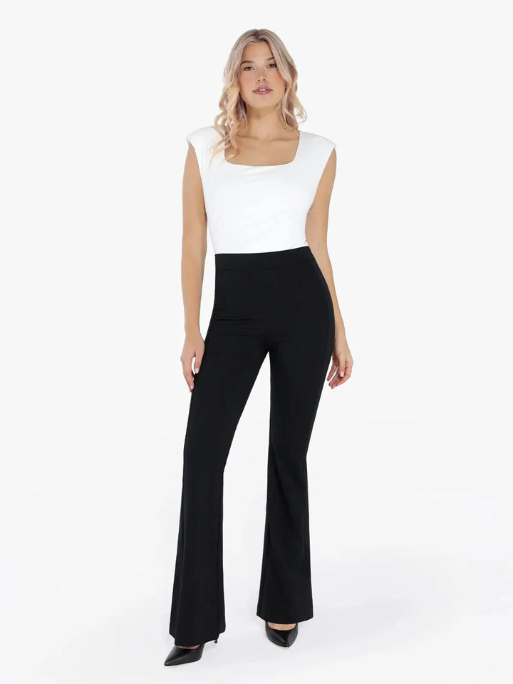 Zoë Ella™ | Shapewear Freedom Tummy Control Flare-Leg Ponte Pants