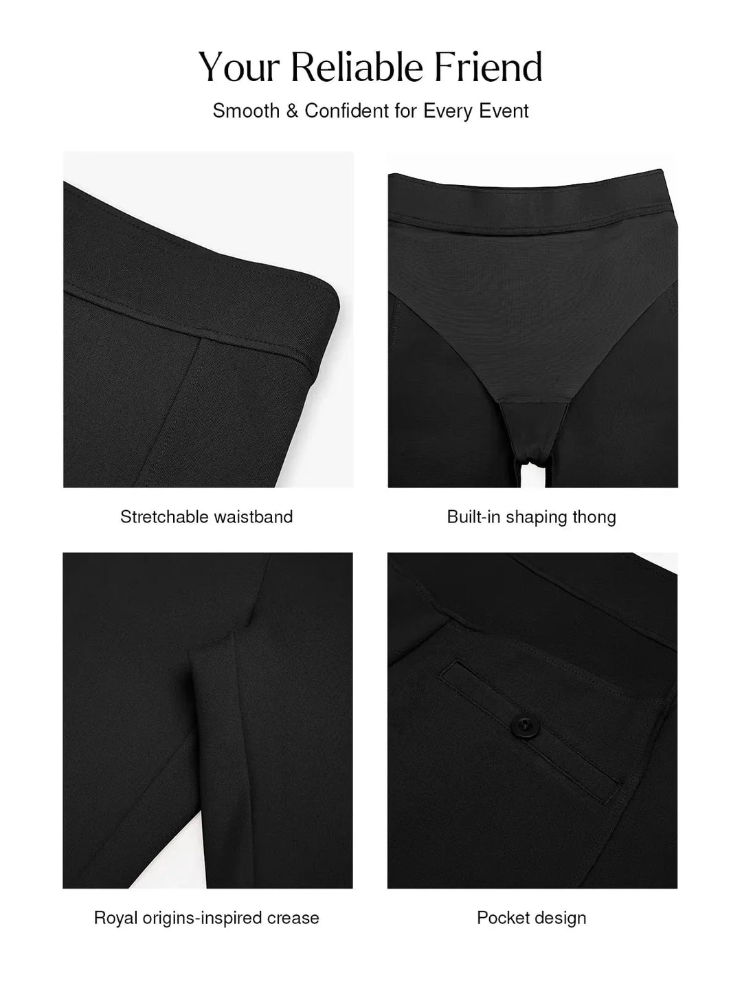 Zoë Ella™ | Shapewear Freedom Tummy Control Flare-Leg Ponte Pants