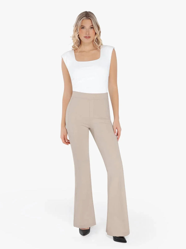 Zoë Ella™ | Shapewear Freedom Tummy Control Flare-Leg Ponte Pants