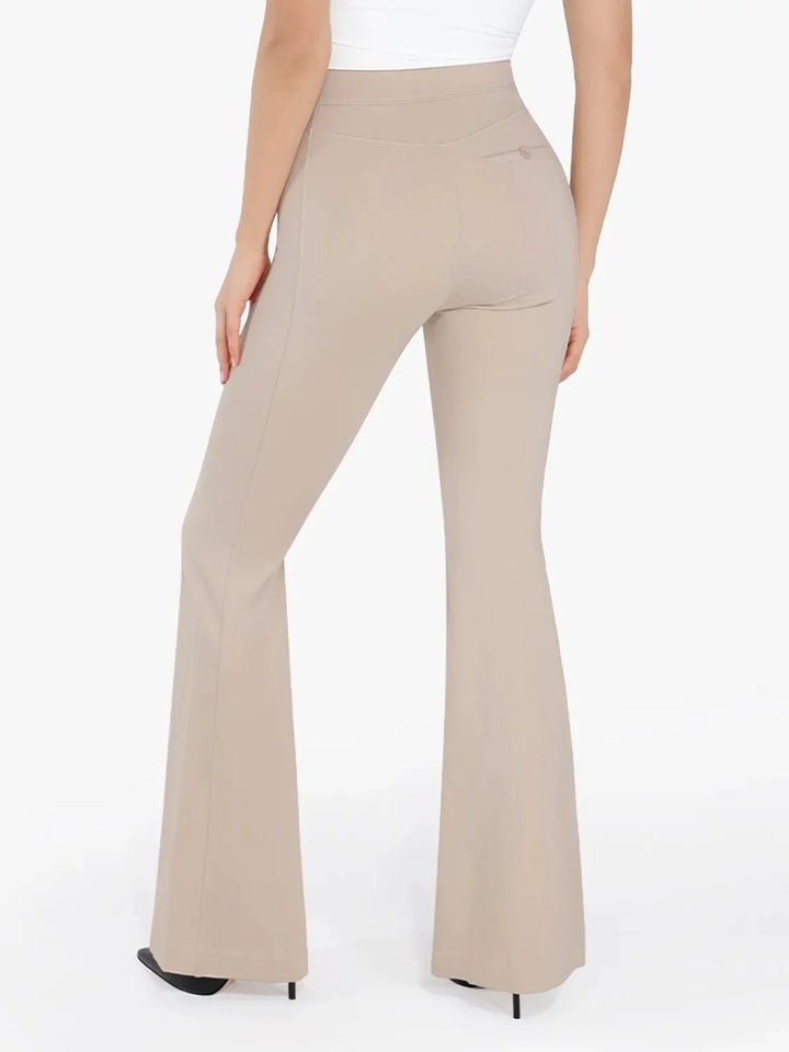 Zoë Ella™ | Shapewear Freedom Tummy Control Flare-Leg Ponte Pants