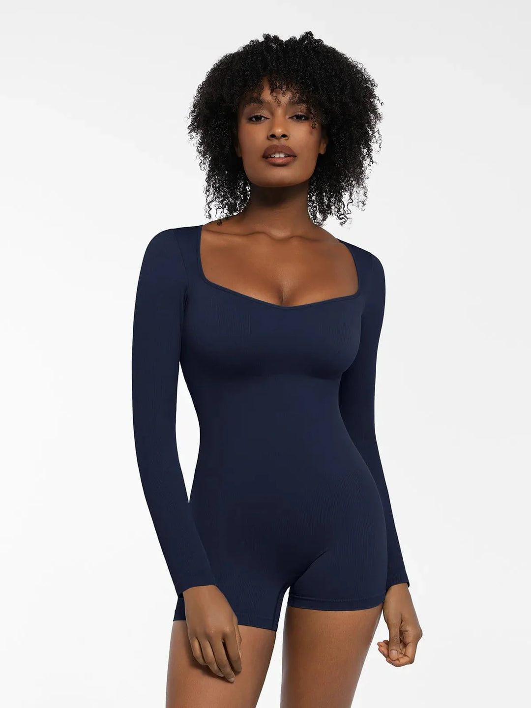 Zoë Ella™ | Shapewear Long Sleeve Sweetheart Neck Tummy Control Romper