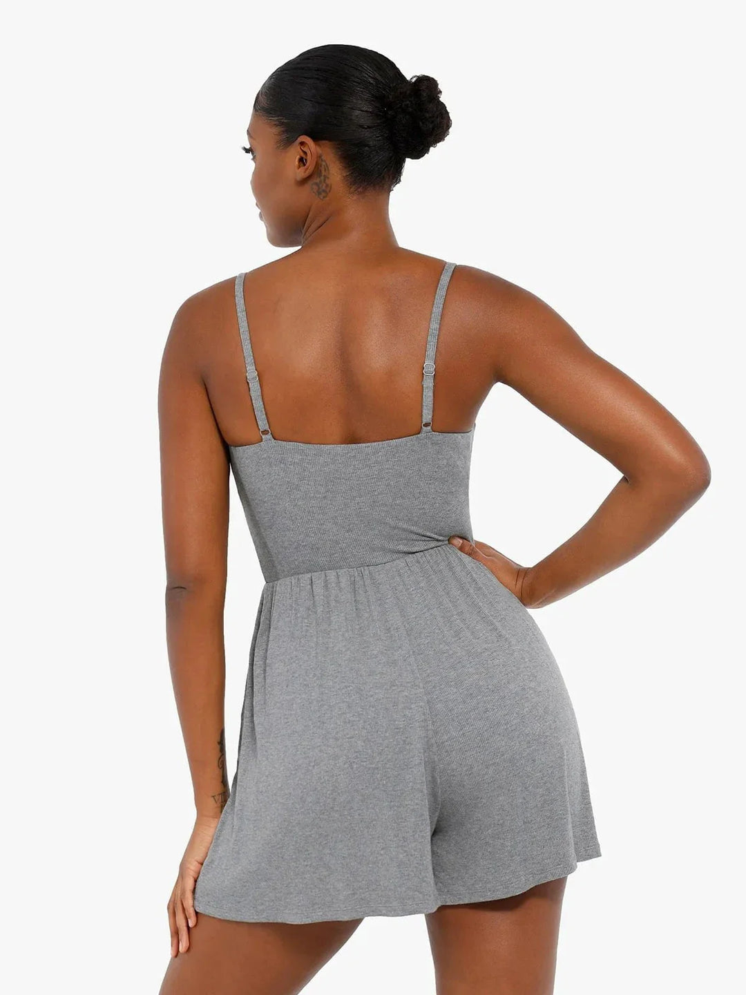 Zoë Ella™ | Shapewear Modal Tummy Control Wide-Leg Romper