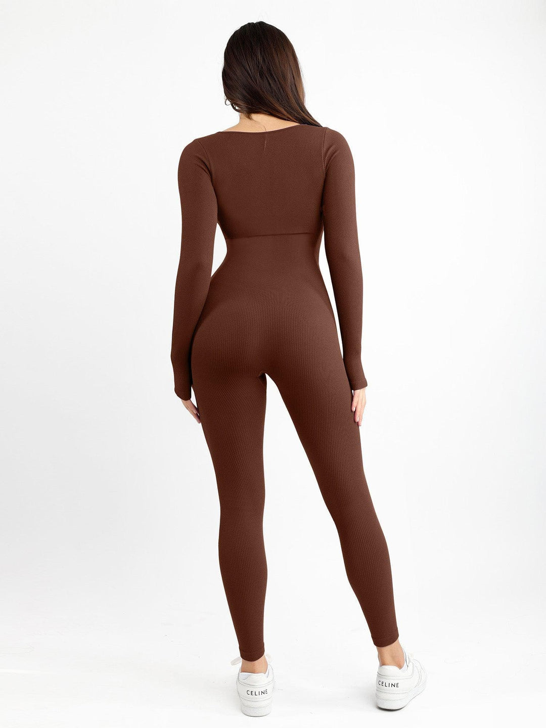 Zoë Ella™ | Shapewear Seamless Long Sleeve & Square Neck Sleeveless Jumpsuits