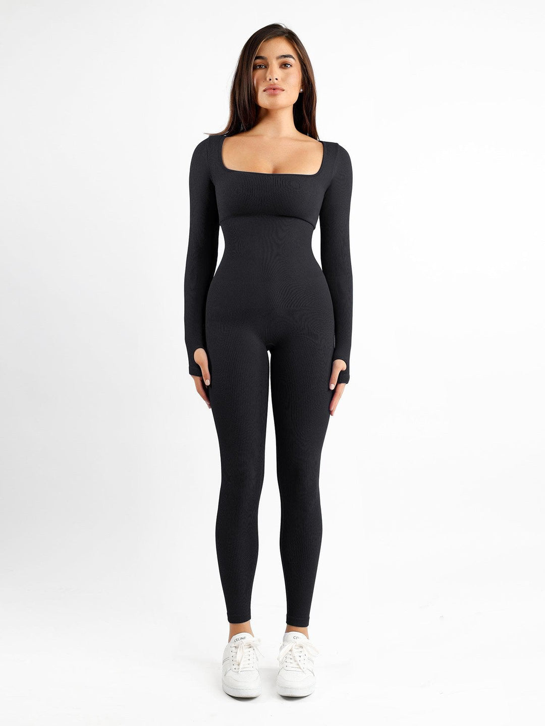 Zoë Ella™ | Shapewear Seamless Long Sleeve & Square Neck Sleeveless Jumpsuits