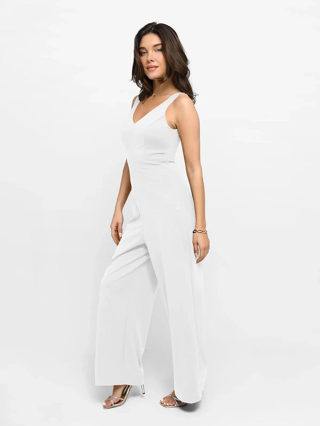 Zoë Ella™ | Shapewear Slimming Wide-Leg Jumpsuit