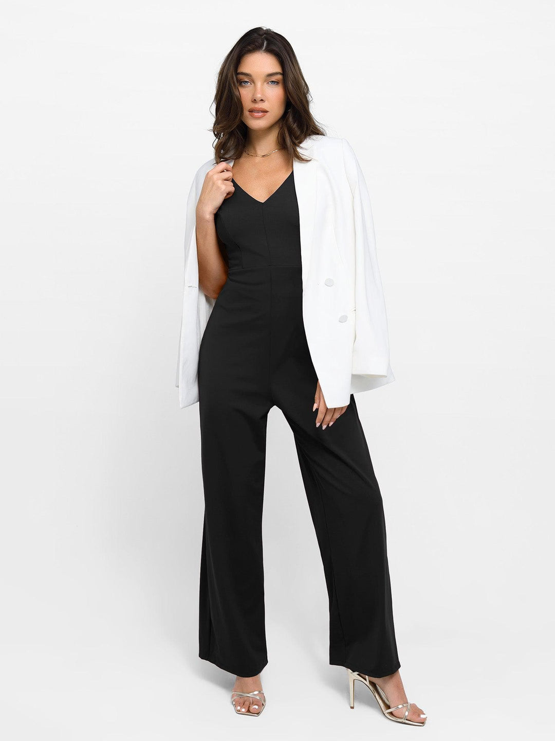 Zoë Ella™ | Shapewear Slimming Wide-Leg Jumpsuit
