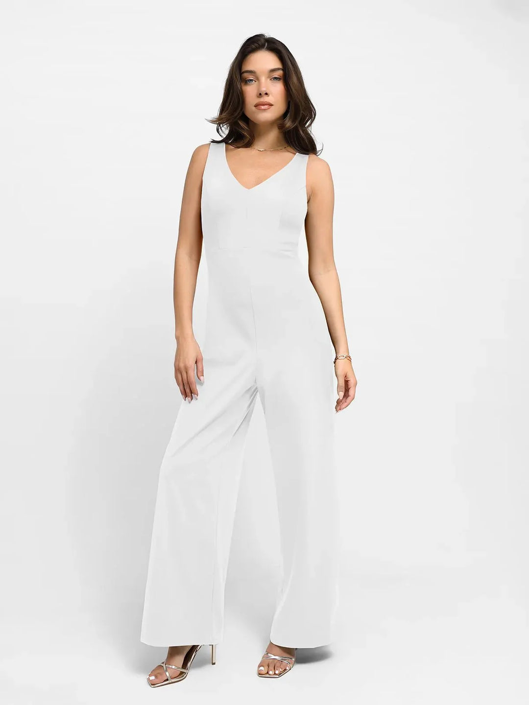 Zoë Ella™ | Shapewear Slimming Wide-Leg Jumpsuit