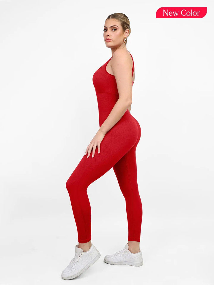 Zoë Ella™ | Shapewear Seamless Long Sleeve & Square Neck Sleeveless Jumpsuits