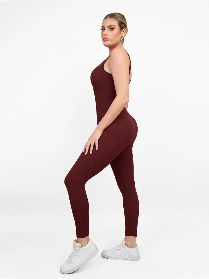 Zoë Ella™ | Shapewear Seamless Long Sleeve & Square Neck Sleeveless Jumpsuits
