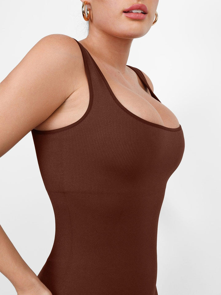 Zoë Ella™ | Shapewear Seamless Long Sleeve & Square Neck Sleeveless Jumpsuits