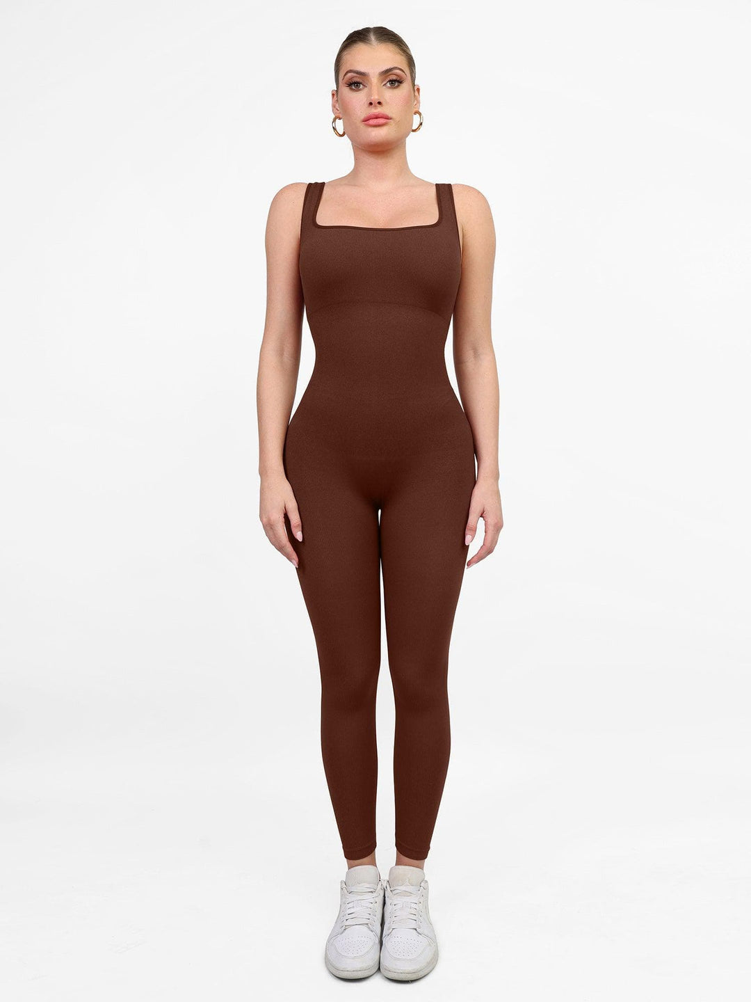 Zoë Ella™ | Shapewear Seamless Long Sleeve & Square Neck Sleeveless Jumpsuits