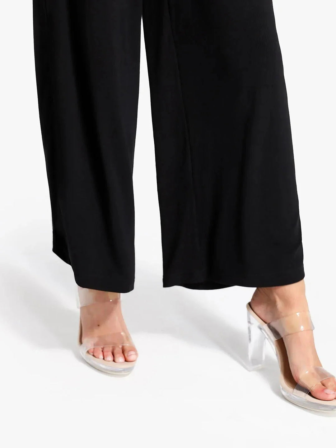 Zoë Ella™ | Shapewear Square Neck Tummy Control Wide Leg Jumpsuit