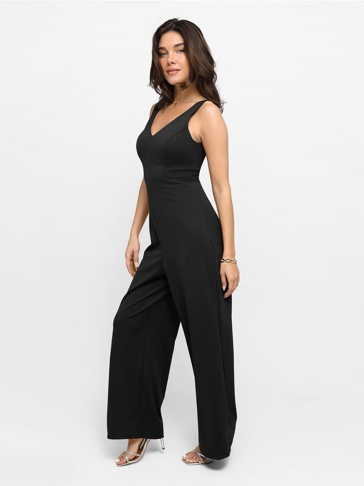 Zoë Ella™ | Shapewear Slimming Wide-Leg Jumpsuit