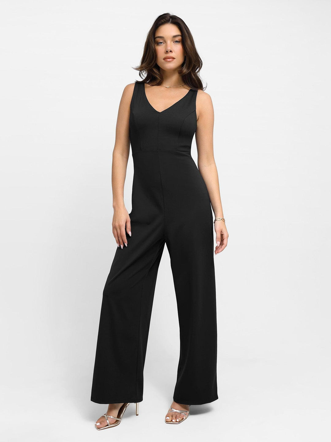Zoë Ella™ | Shapewear Slimming Wide-Leg Jumpsuit