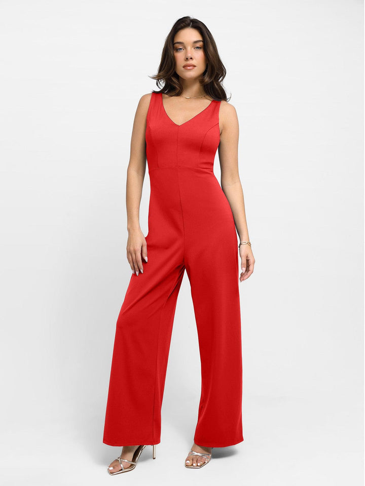 Zoë Ella™ | Shapewear Slimming Wide-Leg Jumpsuit