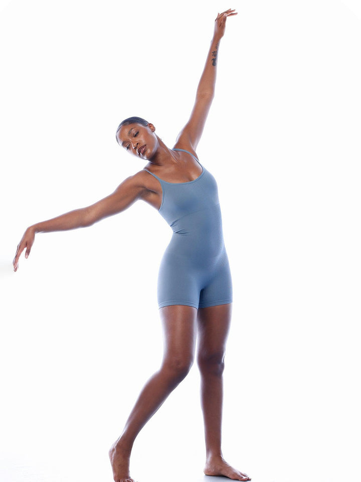 Zoë Ella™ | Shapewear Seamless Rib Strappy Romper