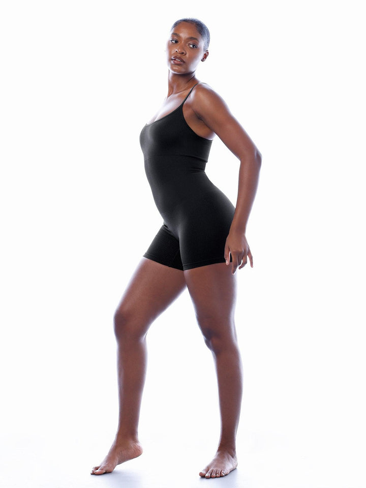 Zoë Ella™ | Shapewear Seamless Rib Strappy Romper