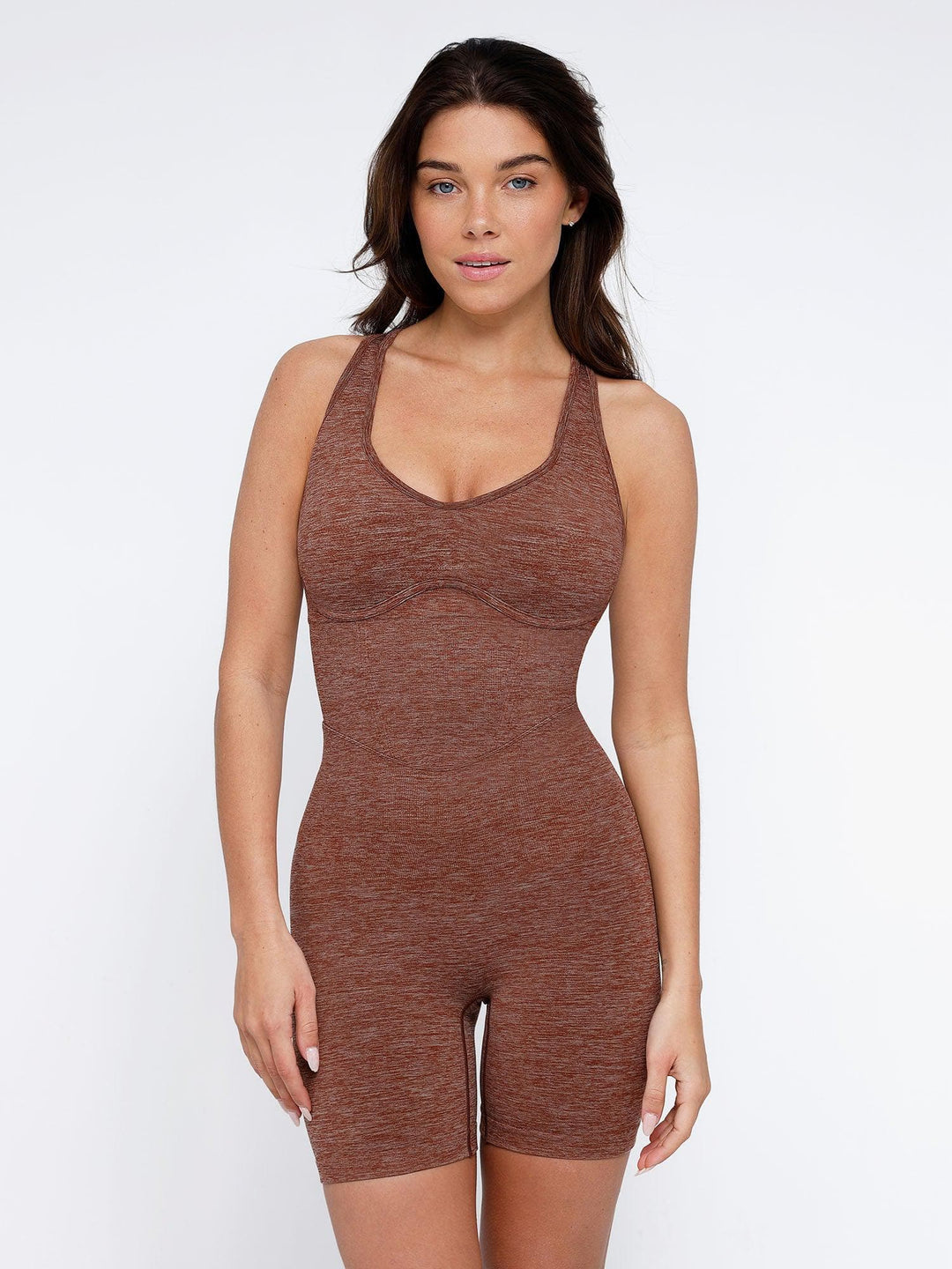 Zoë Ella™ | Shapewear Seamless Sport Crossback Romper
