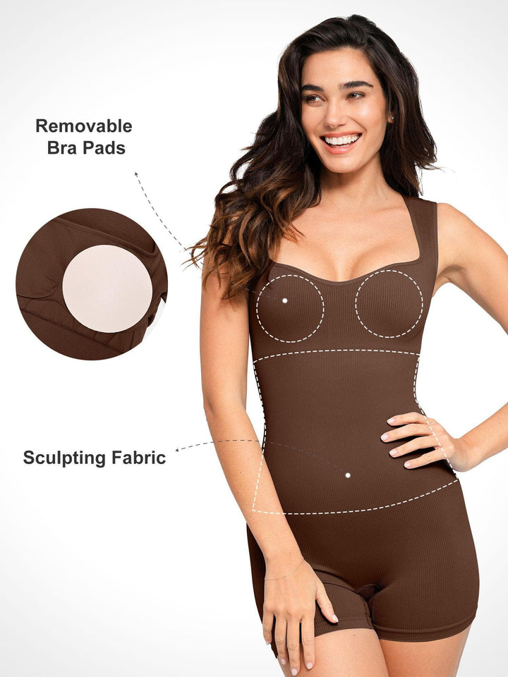 Zoë Ella™ | Shapewear Seamless Sweetheart Neckline Romper