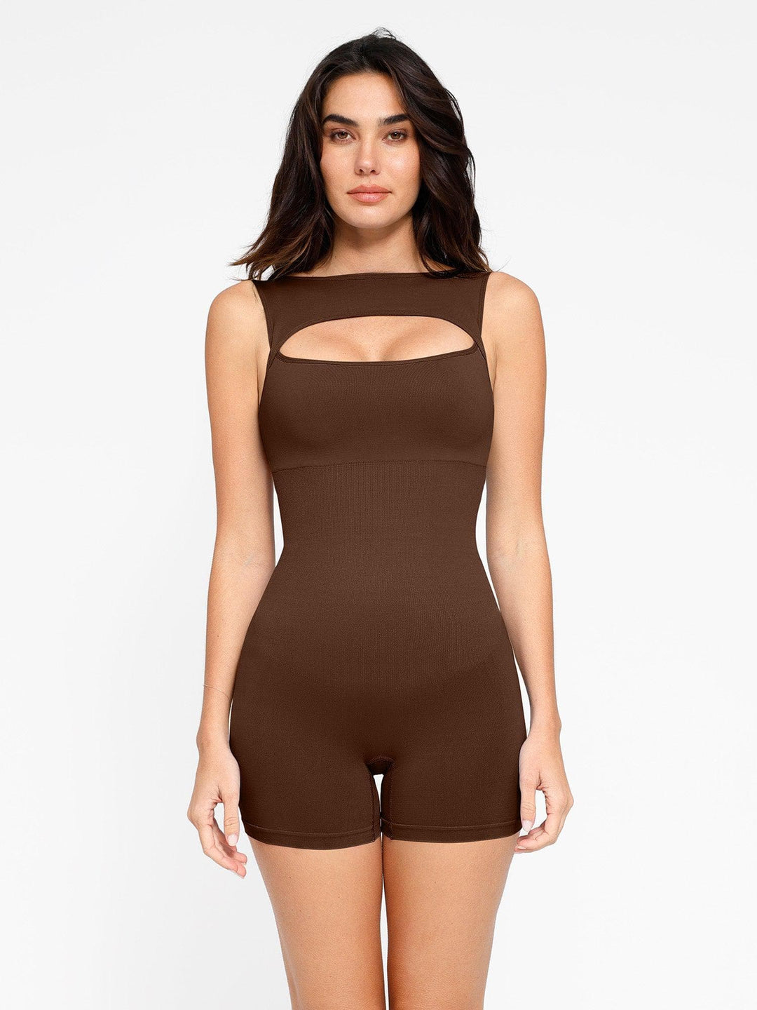 Zoë Ella™ | Shapewear Seamless Tummy Control Cut-Out Romper