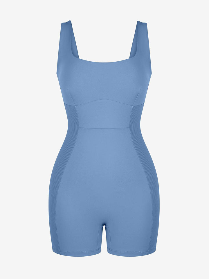 Zoë Ella™ | Shapewear Square Neck Strappy Romper