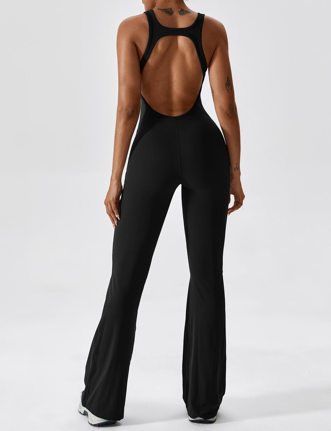 Zoë Ella™ | Open Back Flared Jumpsuit