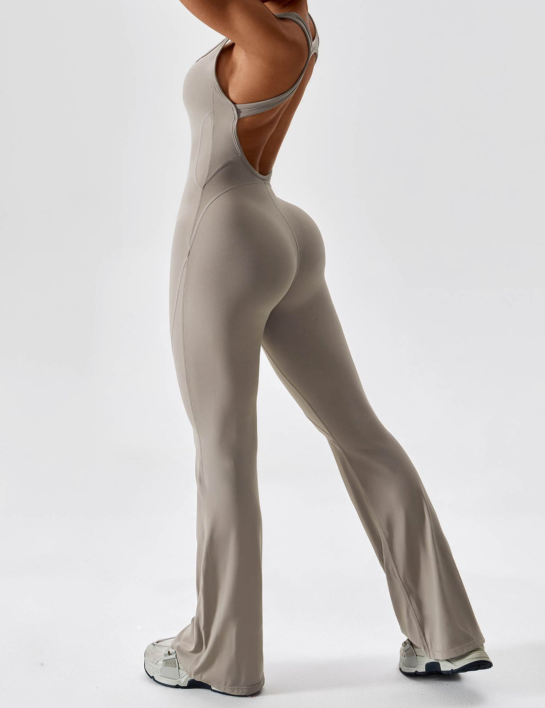 Zoë Ella™ | Open Back Flared Jumpsuit