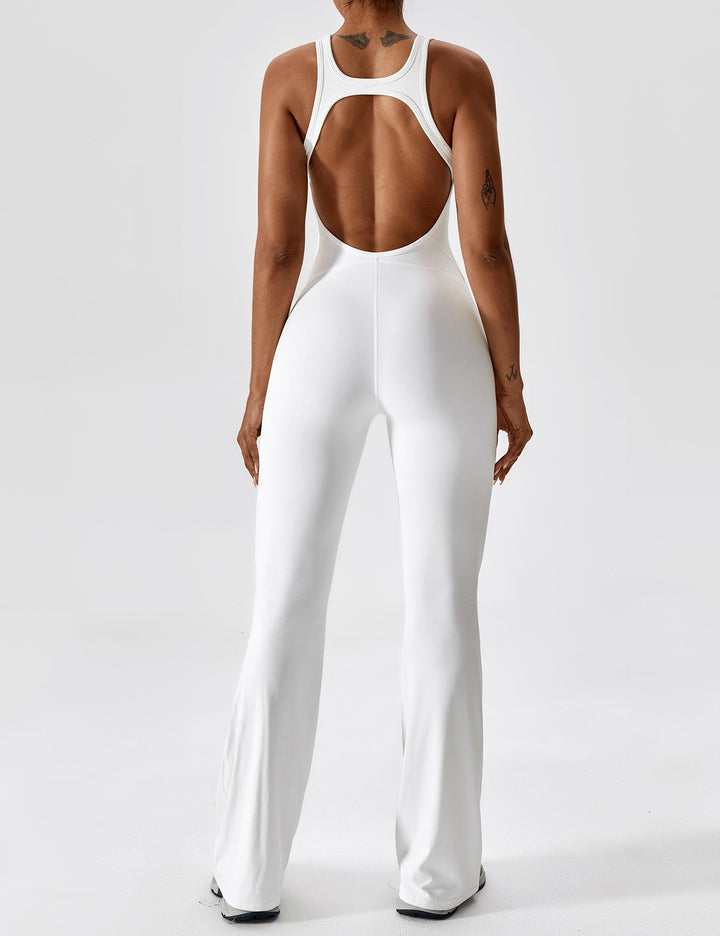 Zoë Ella™ | Open Back Flared Jumpsuit